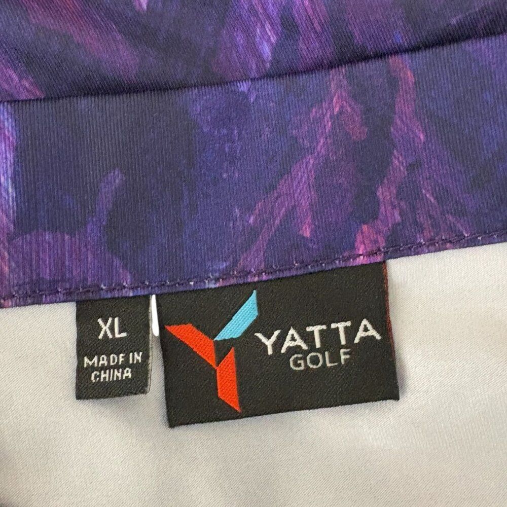 Yatta Golf Women's Violet Vogue Purple Performance Short Sleeve Polo - Picture 6 of 8